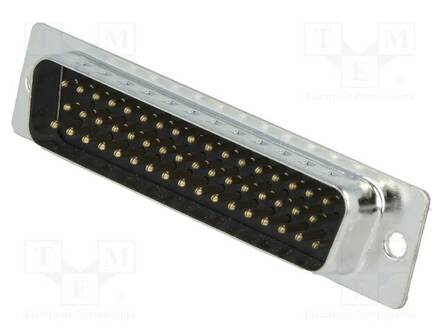 LIITIN: D-SUB - PIN: 50 - PISTOKE - UROS - JOHTOON - JUOTETTAVA - 5A - D liittimet - DSC-050 - 1
