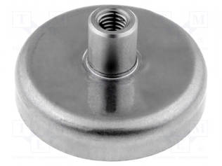 KESTOMAGNEETTI - KOVA FERRIITTI - 175N - Ø: 50MM - H: 10MM - Teollisuus magneetit - GN50.25-HF-50 - 1