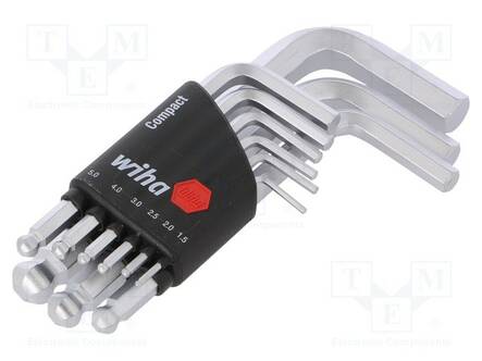 KUUSIOKOLOAVAINSARJA ,PYÖRISTETTY - KROMI-VANADIINITERÄS - Kuusiokolo- ja TORX avaimet - WIHA.40410 - 1