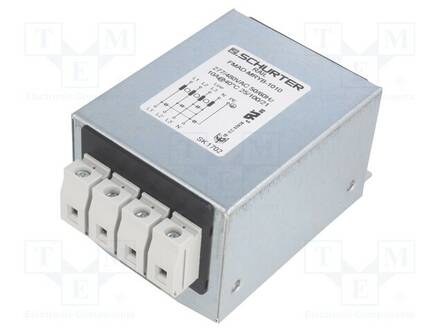 SUODATIN: HÄIRIÖSUOJA-KOLMIVAIHEINEN - 480VAC - 10A - 61X75X48MM - Häiriönpoistosuotimet - FMAD-MRYB-1010 - 1