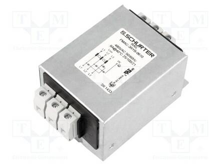 SUODATIN: HÄIRIÖSUOJA-KOLMIVAIHEINEN - 480VAC - 6A - 61X75X48MM - Häiriönpoistosuotimet - FMAC-3RYB-0610 - 1