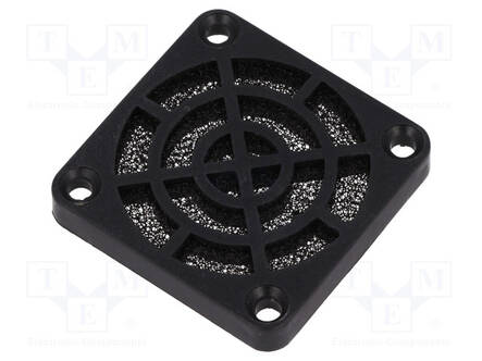 SUOJA - MUOVI - 40X40MM - TARRAIN,RUUVI - SUODATTIMEN KANSSA - 30PPI - Tuulettimien suojat - LFT40FI30 - 1