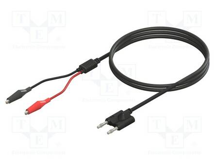 MITTAUSJOHTO - 60VDC - 30VAC - 3A - PIT: 1M - MUSTA - ERISTYS: PVC - RG58CU - Mittausjohdot - CT4456-100 - 2