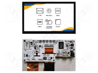 TFT NÄYTTÖ - 7" - 1024X600 - VALAISTUS: LED - KOOT: 164,9X100X22,85MM - TFT-näytöt - SM-RVT70HSHNWCA0 - 1