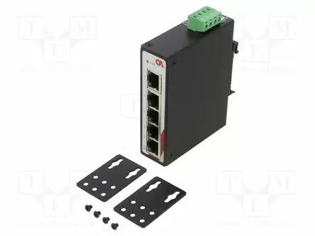 ETHERNET KYTKIN - PORTTIEN LUKU: 5 - 12÷48VDC - RJ45 - Teollisuusverkot - CEGU-0500 - 1