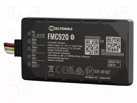 MODUULI: GPRS/GNSS - BLUETOOTH: 4.0,BLE - KIIHTYVYYSMITTARI - IP54 - M2M (GPRS/HSPA/LTE) moduulit - FMC920 - 1