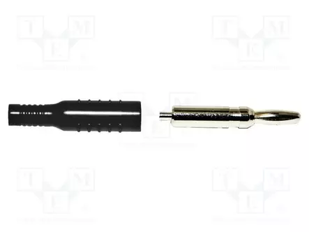 LABORATORIOBANAANILIITIN 4MM - PISTOKE - 15A - MUSTA - NIKKELÖITY - Banaaniliittimet 4mm - BU-P5170-0 - 1