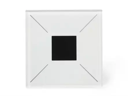 Edge Lit control module with OLED display and temperature controller (White Edition) - Taloautomaatio - VMBELO-W-20 - 1