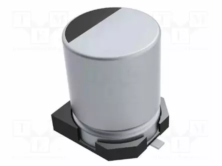 ELEKTROLYYTTIKONDENSAATTORI - SMD - 10UF - 25VDC - Elektrolyyttikondensaattorit - vaaka - EV106M025A9B-YAG-0 - 1