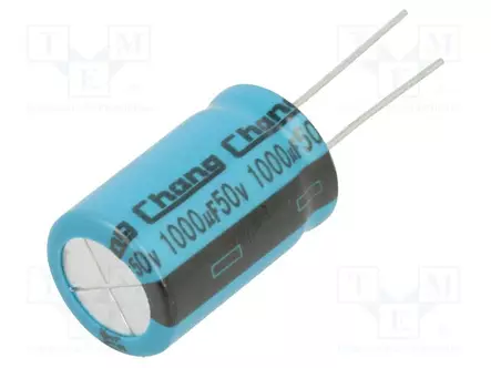 ELEKTROLYYTTIKONDENSAATTORI - THT - 1MF - 50VDC - Elektrolyyttikondensaattorit - pysty - LE1H102ML250A00CE0 - 1