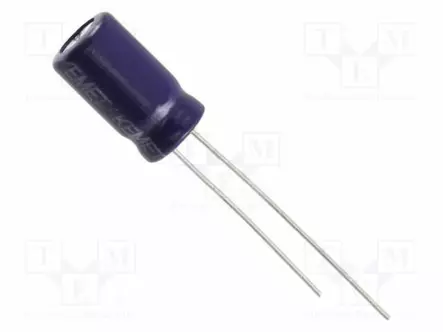 ELEKTROLYYTTIKONDENSAATTORI - THT - 22UF - 63VDC - Elektrolyyttikondensaattorit - pysty - ESK226M063AE3A-0 - 1