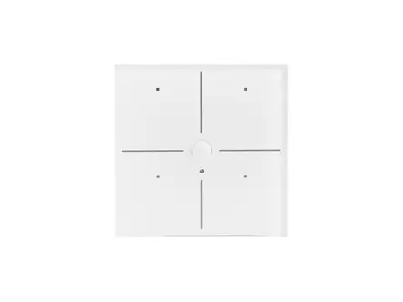 Glass Panel control module with 4 touch keys and built-in motion and twilight sensor (White Edition) - Taloautomaatio - VMBGP4PIR-W-20 - 1