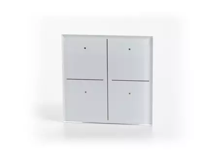 Glass Panel control module with 4 touch keys (White Edition) - Taloautomaatio - VMBGP4-W-20 - 2