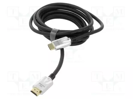 KAAPELI - HDMI-PISTOKE,MOLEMMIN PUOLIN - PVC - TEKSTIILI - 3M - MUSTA - HDMI, DVI, DisplayPort johdot - CG862-3.0 - 1