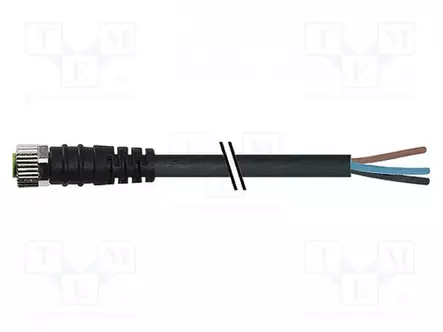 KAAPELI: ANTUREITA/AUTOMATIIKKAA VARTEN - M8 - PIN: 3 - SUORA - 5M - Teollisuus anturikaapelit - 7000-08041-6300500 - 1