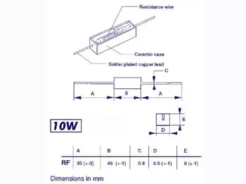 LANKAVASTUS 10W 22R - Liukupotentiometrit - RF22E0 - 2