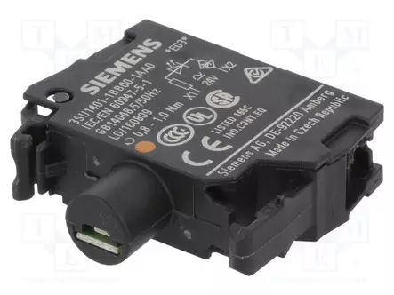 LED MERKKIVALORUNKO - 22MM - 3SU1.5 - VALAISTUS: LED - ETUPUOLI- - Taulukytkimien lisävarusteet - 3SU1401-1BB00-1AA0 - 1