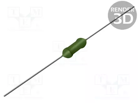 METALLIKALVOVASTUS - 15KOHM - 1W - ±5% - MF - 500V - Ø5X12MM - L: 12MM - Vastukset - läpijuotettavat - THT - MF01WJJ0153A10 - 1