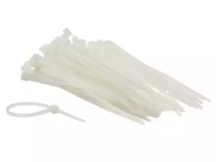 NYLON CABLE TIE SET - 2.5 x 100mm - WHITE (100pcs) - Eristysteipit ja -nauhat - ECTW100 - 1