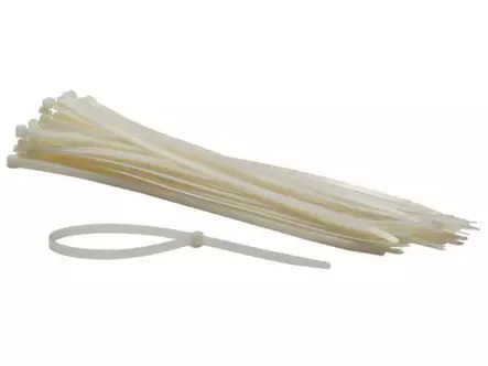 NYLON CABLE TIE SET - 8.8 x 500mm - WHITE (100pcs) - Eristysteipit ja -nauhat - ECTW500 - 1