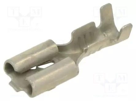 PURISTUSLIITIN - LITTEÄ - 4,8MM - NAARAS - 0,5÷1MM2 - PURISTUS - SUORA - TINATTU - Eristämättömät liittimet - 1101710 - 1