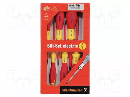 INSULATED - POZIDRIV® - SDI - SCREWDRIVER: INSULATED-SET - Ruuvimeisselit ja sarjat - 1128540000-WEI-0 - 1