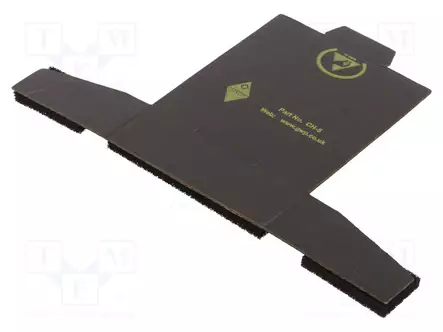 SÄILIÖ: LAATIKKO - SIENILLÄ - ESD - MUSTA - PAHVI - 90X30X15MM - ESD rasiat, laatikot - ATS-027-0020 - 2