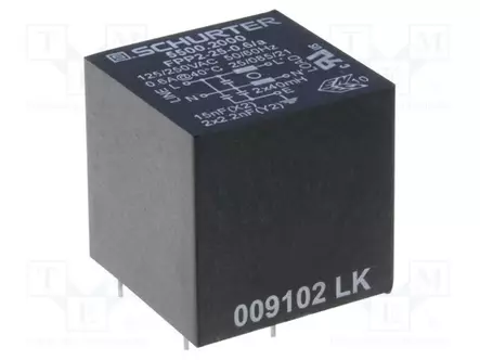 SUODATIN: HÄIRIÖSUOJA-250VAC - CX: 15NF - CY: 2,2NF - 40MH - THT - Häiriönpoistosuotimet - 5500.2000 - 1