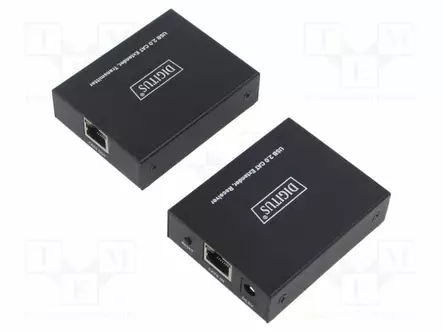 USB JAKAJA - USB 2.0 - MUSTA - METALLI - 480MBPS - CAT: 6 - USB kaapelit ja adapterit - DA-73120 - 2