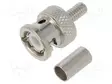 LIITIN: BNC - PISTOKE - UROS - SUORA - 50OHM - PURISTUS - RG14,RG58 - PTFE - BNC liittimet - R141-082-000 - 1