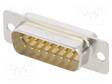 D-SUB LIITIN - PIN: 15 - PISTOKE - UROS - JUOTETTAVA - 5A - HD - D liittimet - HDA-15P-50 - 1