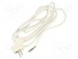 KAAPELI - 3X1,5MM2 - CEE 7/7 (E/F) KULMAPISTOKE,JOHDOT - PVC - 3,5M - Tietokone- ja laitejohdot - W-97840 - 1