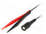 KELVIN JOHTO - 70VDC - 1A - PIT: 1M - MUSTA JA PUNAINEN - Mittausjohdot - KML7499-100 - 2
