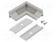 LIITIN 90° - LUONNOLLINEN - ALUMIINI - CORNER10 - Profiilit LED nauhoille - TOP-83110020 - 1
