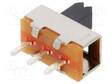 LIUKUKYTKIN - AS: 2 - SPDT - 0,35A/30VDC - ON-ON - PCB,THT - 11X6X5,6MM - Mikrokytkimet - MFP120 - 2