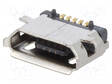 LIITIN: USB B MICRO - PISTORASIA - PCB - SMT - PIN: 5 - VAAKASUORA - 1A - USB liittimet - KEYS940 - 1