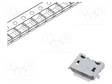 MICRO USB B LIITIN - ZX - PCB - SMT - PIN: 5 - VAAKASUORA - USB 2.0 - USB liittimet - ZX62D-B-5PA8-30 - 1