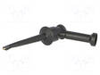 MITTAUSKOUKKU - 5A - 60VDC - MUSTA - 4MM - Testauskoukut - POM-4723-0 - 1