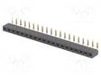 PIIKKIRIMALIITIN - N LIITINAARAS - PIN: 20 - THT - 90° KULMA - 3A - Piikkirimaliittimet - ZL306-20 - 1