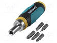 SCREWDRIVER: UNIVERSAL-SET - WITH RATCHET - PHILLIPS,SLOT - 5PCS. - Ruuvimeisselit ja sarjat - WF1237000 - 2