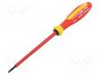 SCREWDRIVER: INSULATED - SLOT - 3X0.5MM - BLADE LENGTH: 100MM - 1KVAC - Ruuvimeisselit ja sarjat - ST-46603030 - 1