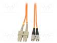 VALOKUITU PATCH-KAAPELI - OM2 - FC/UPC,SC/UPC - 5M - 50/125UM - LSZH - Patchcordit ja valokuitu-pigtailit - QOLTEC-54050 - 2
