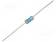 VASTUS: METAL GLAZE - THTOHM - 0,5W - ±5% - Ø4X10MM - 200PPM/°C - Ø: 4MM - Vastukset - läpijuotettavat - THT - VR37000001005JA100 - 1
