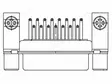 CONNECTOR: D-SUB - PIN: 25 - SOCKET - FEMALE - DATA TRANSFER - ANGLED - D liittimet - 1731090211-MOL-0 - 1