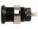 LABORATORY CONNECTOR: 4MM BANANA - SOCKET - 1KV - 25A - MUSTA - 26.42MM - Banaanijatkoliittimet - POM-5931-0 - 1