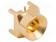 LIITIN: KOAKSIAALI-PISTORASIA - UROS - SMP - THT - PCB - SUORA - 50OHM - TV antenniliittimet ja jakajat - SMP-MSCM-PCS-10 - 1