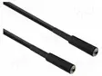 KAAPELI - 3,5MM JAKKI,MOLEMMIN PUOLIN MUSTA - PVC - Muut audio-videokaapelit - AU25100 - 1