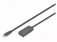 USB-TOISTIN - USB 3.2 GEN 1,VAHVISTIMELLA - 5M - MUSTA - 5GBPS - USB kaapelit ja adapterit - DA-73110 - 1