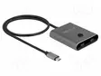 SWITCH - KAKSISUUNTAINEN - 0,5M - 8K,UHD 2160P,UHD 4320P - METALLI - USB kaapelit ja adapterit - DELOCK-11500 - 1