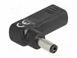 ADAPTERI - USB C RASIA,DC 5,5/2,1 LIITIN - MUSTA - KULMA- 3A - DC virtakaapelit - DELOCK-60010 - 1